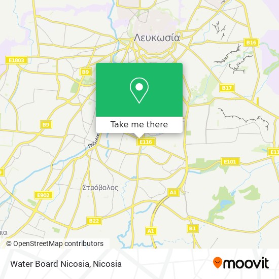 Water Board Nicosia map