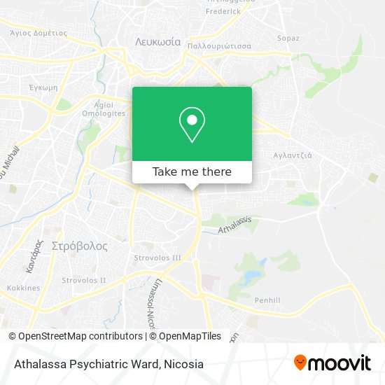 Athalassa Psychiatric Ward map