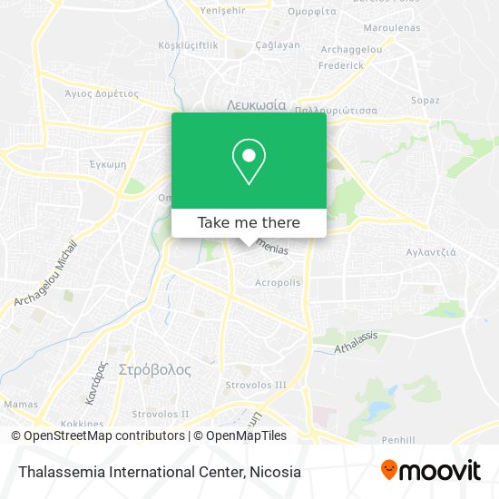 Thalassemia International Center map