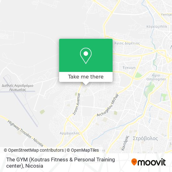 The GYM (Koutras Fitness & Personal Training center) map