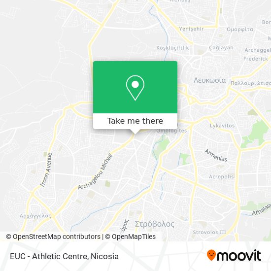 EUC - Athletic Centre map