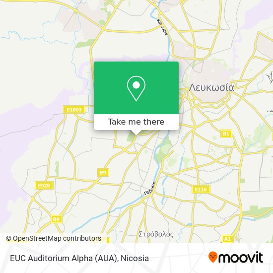 EUC Auditorium Alpha (AUA) map