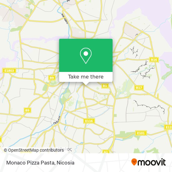 Monaco Pizza Pasta map