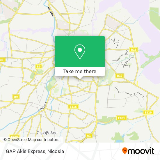 GAP Akis Express map