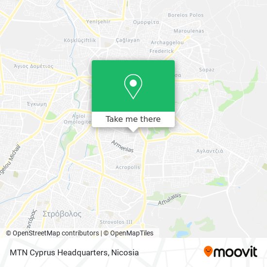 MTN Cyprus Headquarters map