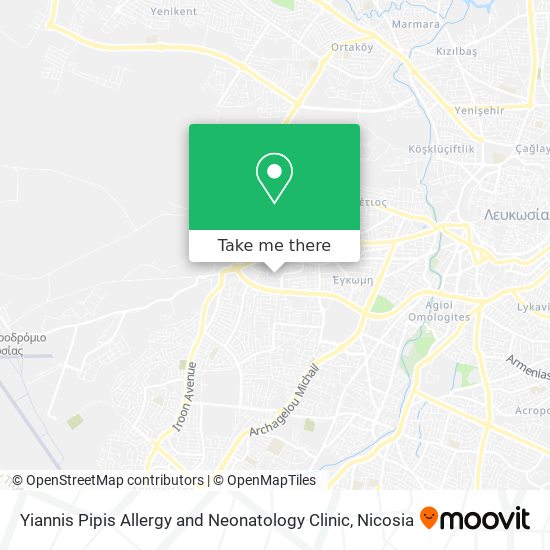 Yiannis Pipis Allergy and Neonatology Clinic map