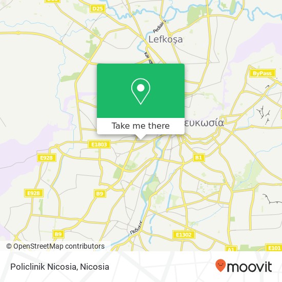 Policlinik Nicosia map