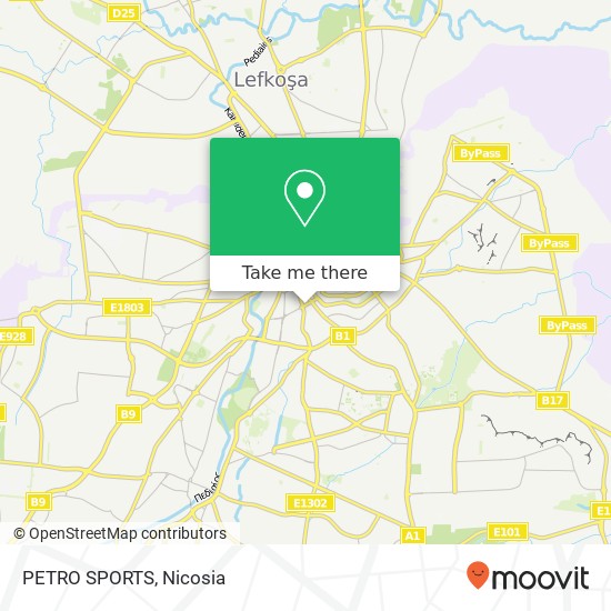 PETRO SPORTS map