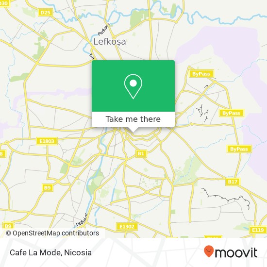 Cafe La Mode map