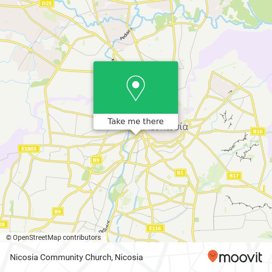 Nicosia Community Church map