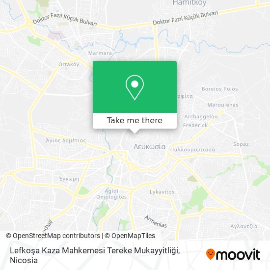 Lefkoşa Kaza Mahkemesi Tereke Mukayyitliği map
