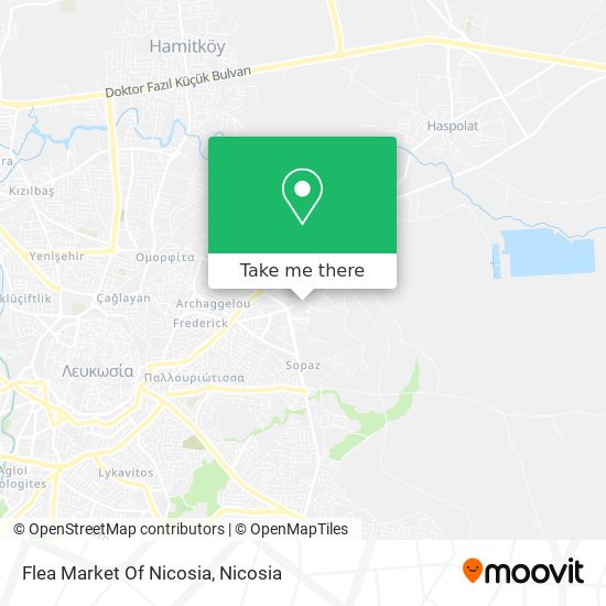 Flea Market Of Nicosia map
