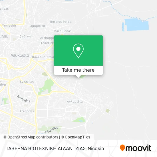 ΤΑΒΕΡΝΑ ΒΙΟΤΕΧΝΙΚΗ ΑΓΛΑΝΤΖΙΑΣ map