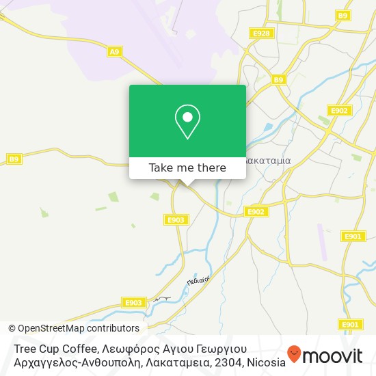 Tree Cup Coffee, Λεωφόρος Αγιου Γεωργιου Αρχαγγελος-Ανθουπολη, Λακαταμεια, 2304 map