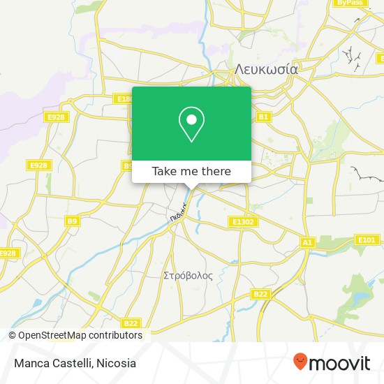 Manca Castelli, Λεωφόρος Στροβολου Χρυσελεουσα, Στροβολος, 2018 map