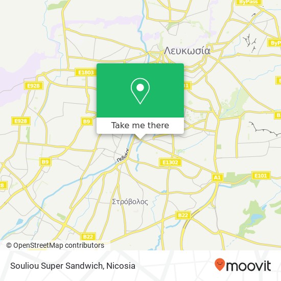 Souliou Super Sandwich, 19 Οδός Σουλιου Χρυσελεουσα, Στροβολος, 2018 map