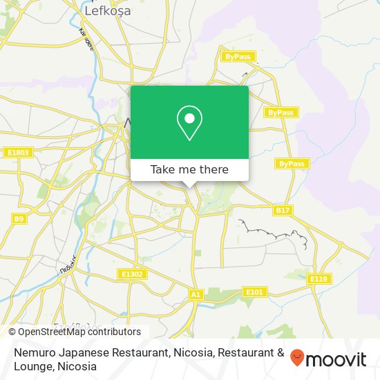 Nemuro Japanese Restaurant, Nicosia, Restaurant & Lounge, Οδός Αγαθωνος Αγιος Αντωνιος, Λευκωσια, 1071 map