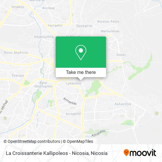 La Croissanterie Kallipoleos - Nicosia map