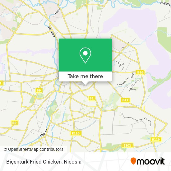 Biçentürk Fried Chicken map