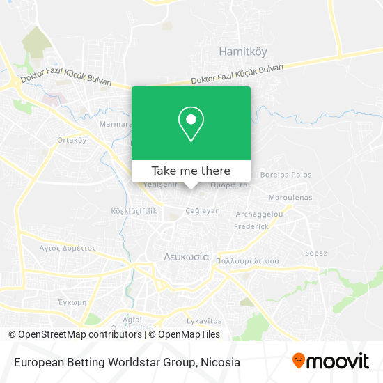European Betting Worldstar Group map