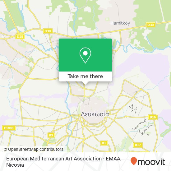 European Mediterranean Art Association - EMAA map