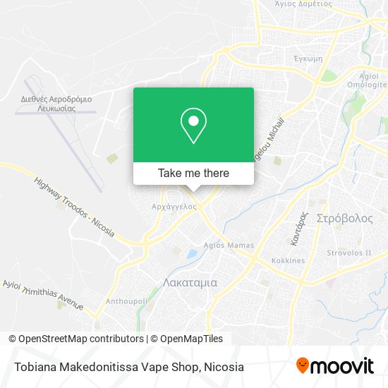 Tobiana Makedonitissa Vape Shop map