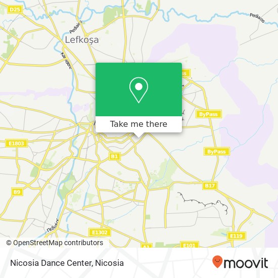 Nicosia Dance Center map