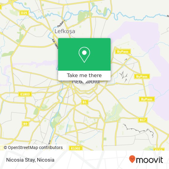 Nicosia Stay map
