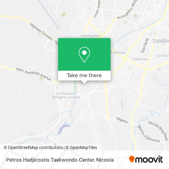 Petros Hadjicostis Taekwondo Center map