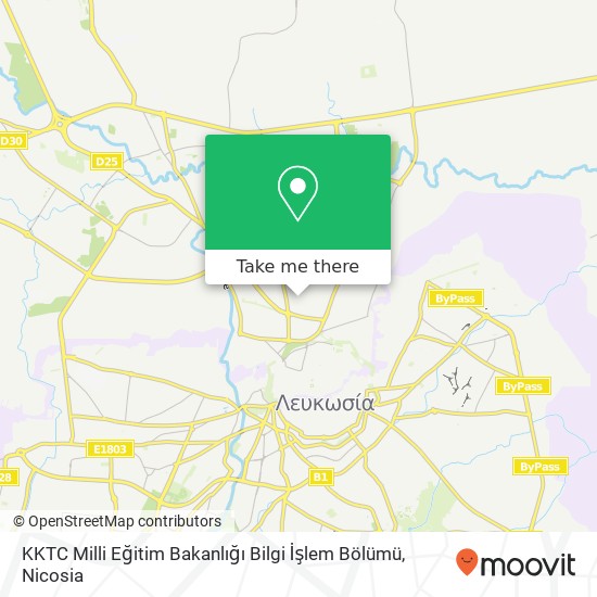 KKTC Milli Eğitim Bakanlığı Bilgi İşlem Bölümü map