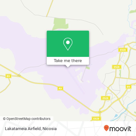 Lakatameia Airfield map