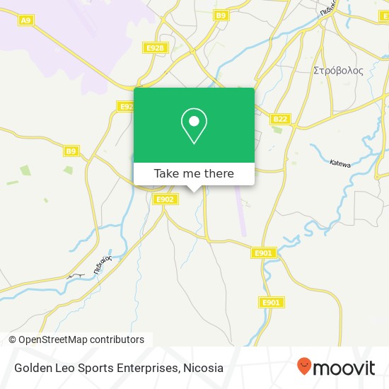 Golden Leo Sports Enterprises map