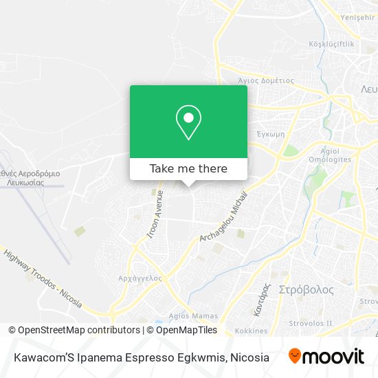 Kawacom’S Ipanema Espresso Egkwmis map