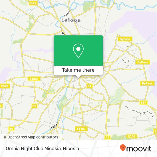 Omnia Night Club Nicosia map