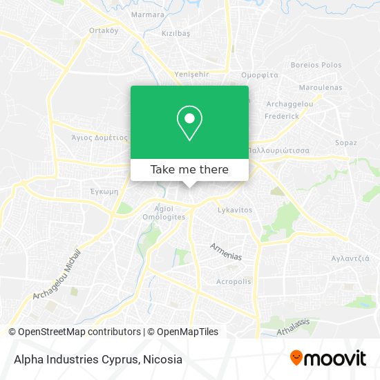 Alpha Industries Cyprus map