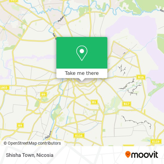 Shisha Town map