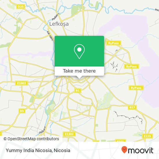 Yummy India Nicosia, Οδός Ξανθης Ξενιερου Λευκωσια, 1015 map