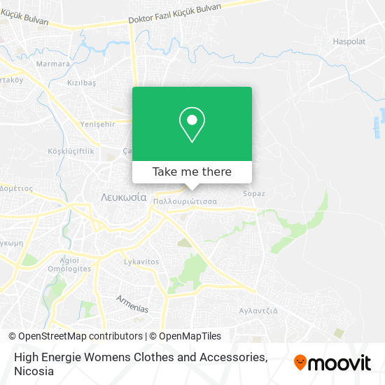High Energie Womens Clothes and Accessories map
