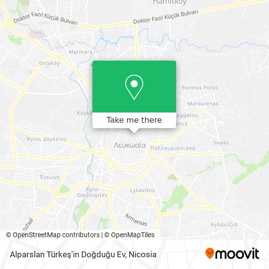 Alparslan Türkeş'in Doğduğu Ev map