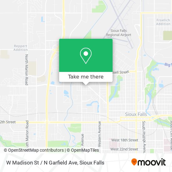 W Madison St / N Garfield Ave map