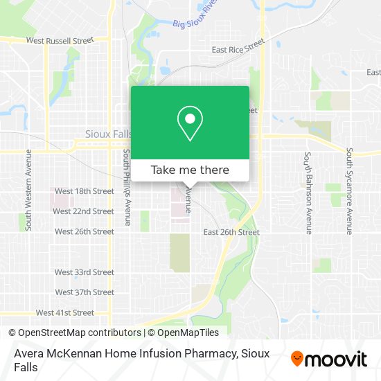 Avera McKennan Home Infusion Pharmacy map