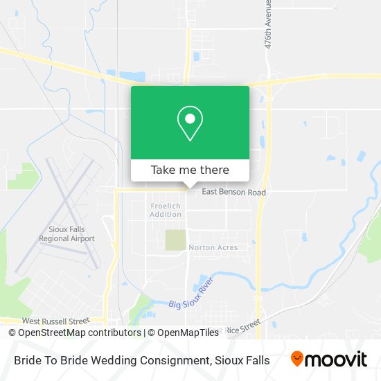 Bride To Bride Wedding Consignment map