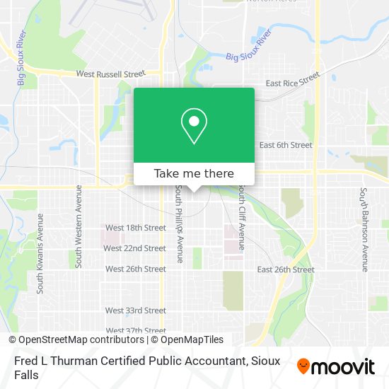 Mapa de Fred L Thurman Certified Public Accountant