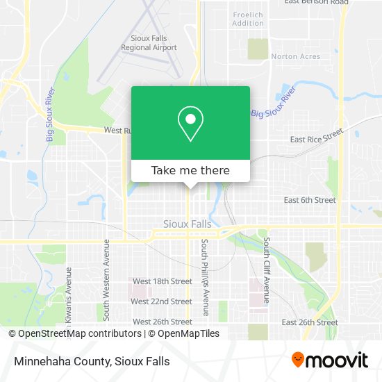 Mapa de Minnehaha County