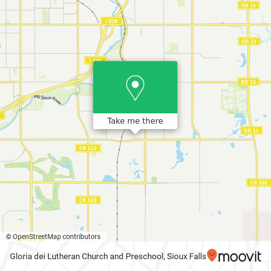 Gloria dei Lutheran Church and Preschool map