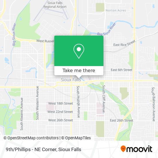 9th/Phillips - NE Corner map