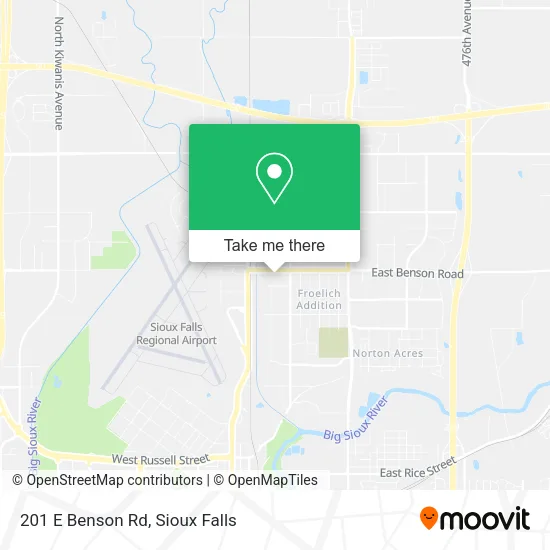 Mapa de 201 E Benson Rd