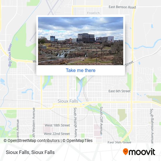 Sioux Falls map