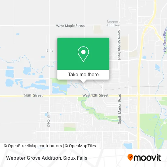 Webster Grove Addition map