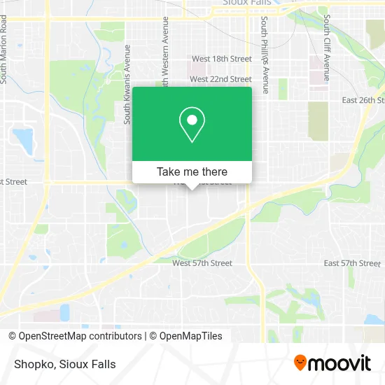 Shopko map